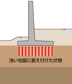 フーチング構造（”総入れ歯”形式）